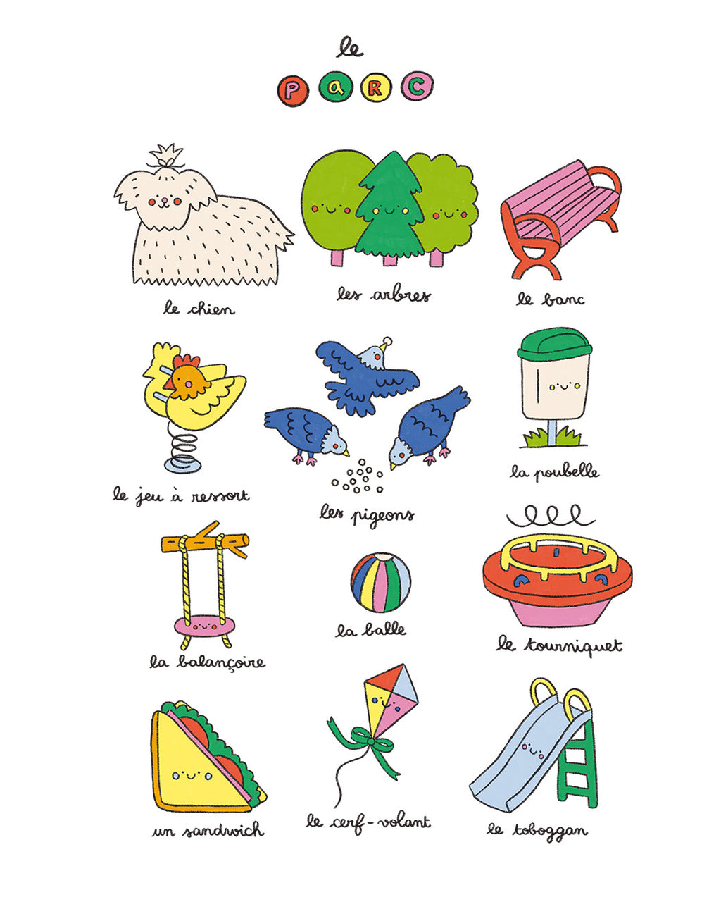 Imagier du parc, affiche