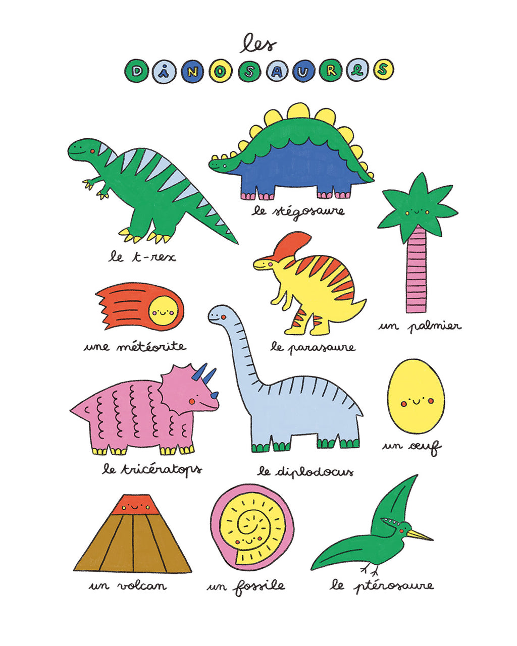 Imagier des dinosaures, affiche