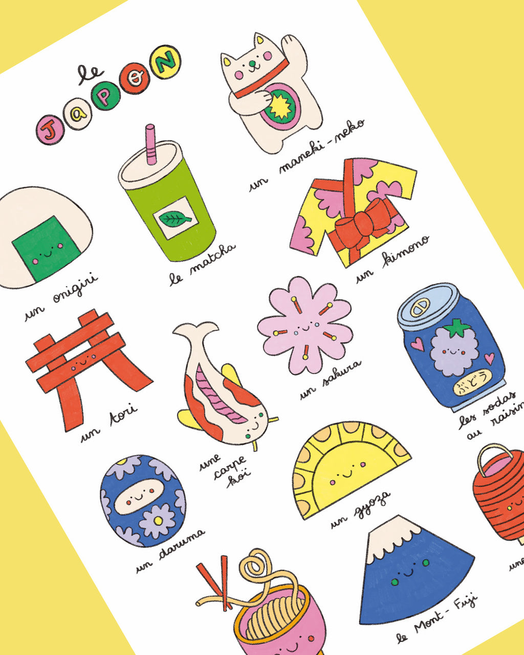 Imagier du Japon, affiche