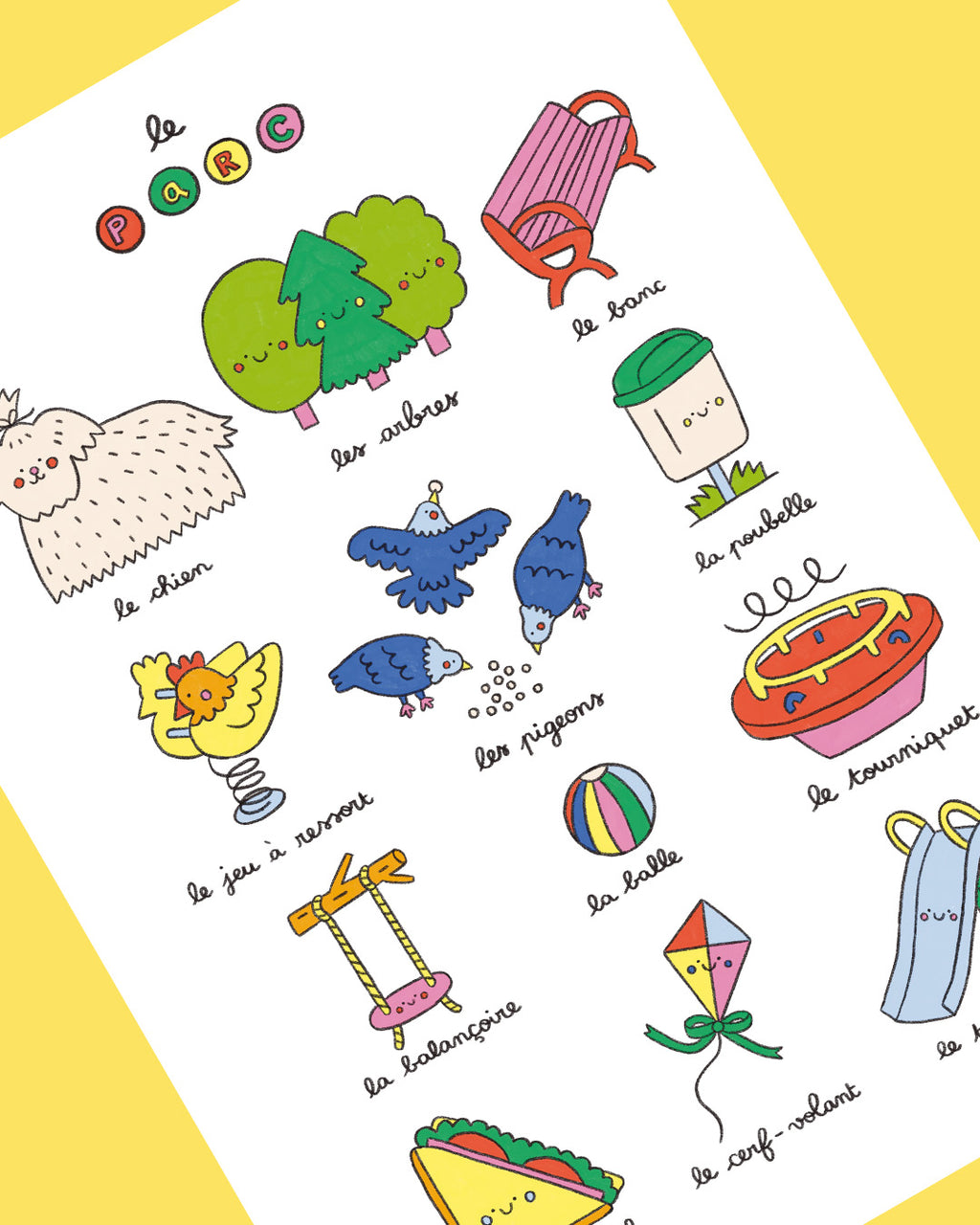 Imagier du parc, affiche