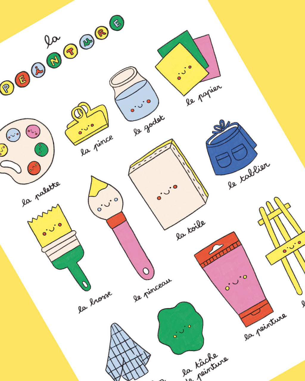 Imagier de la peinture, affiche