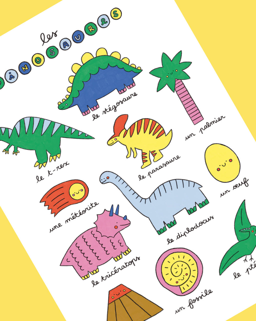 Imagier des dinosaures, affiche