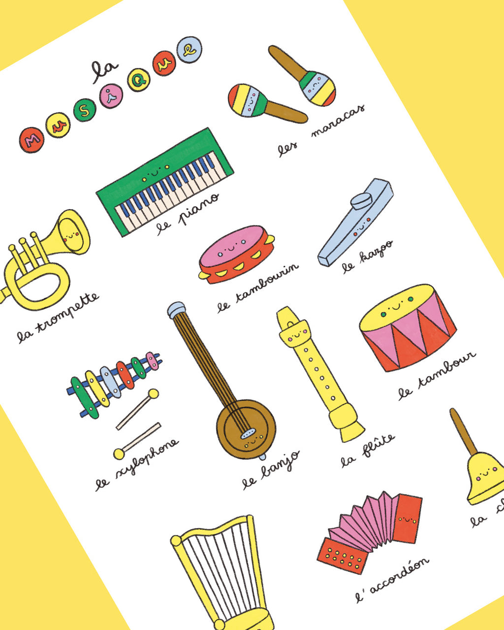 Imagier de la musique, affiche