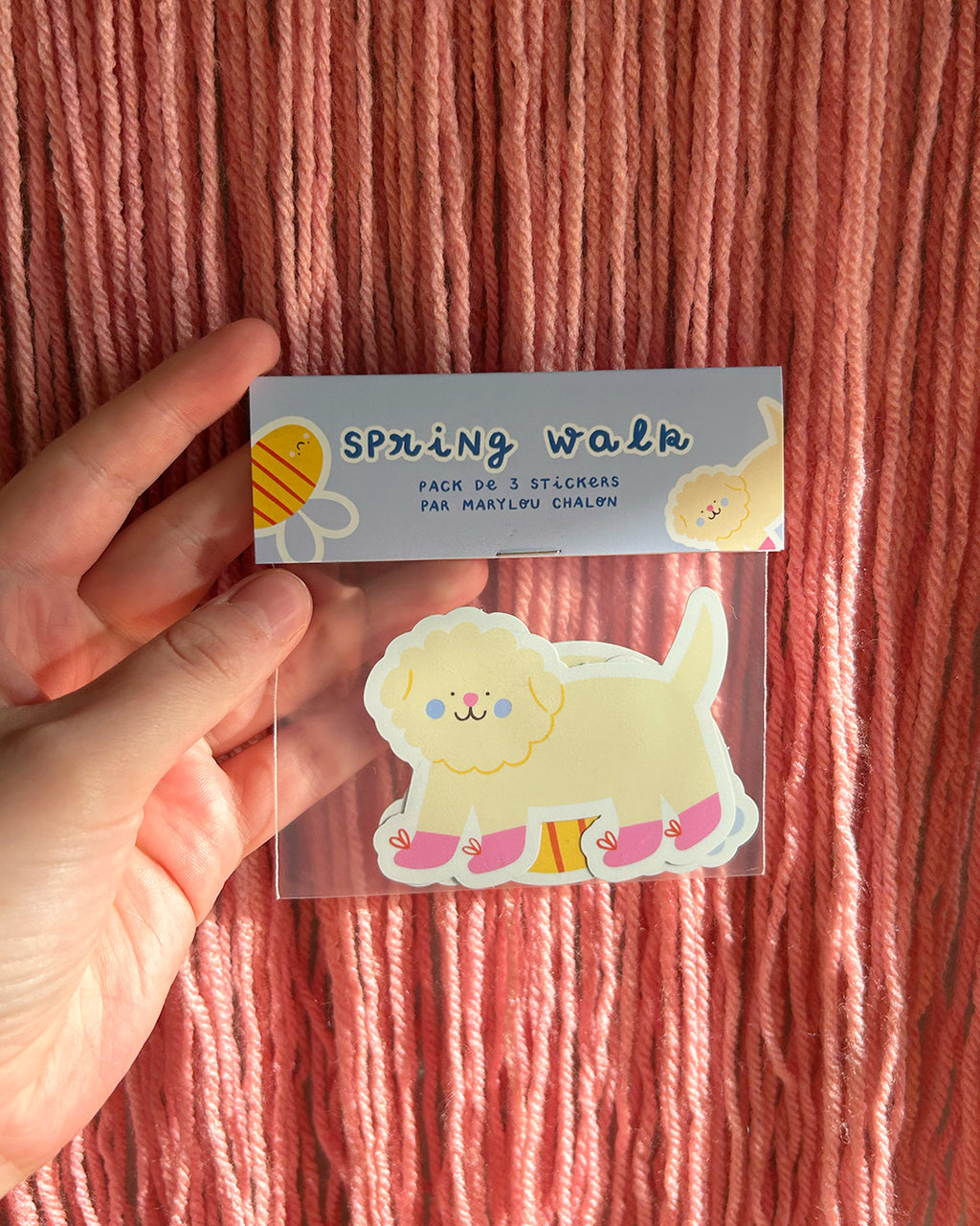 Pack de stickers holographiques "Spring walk"