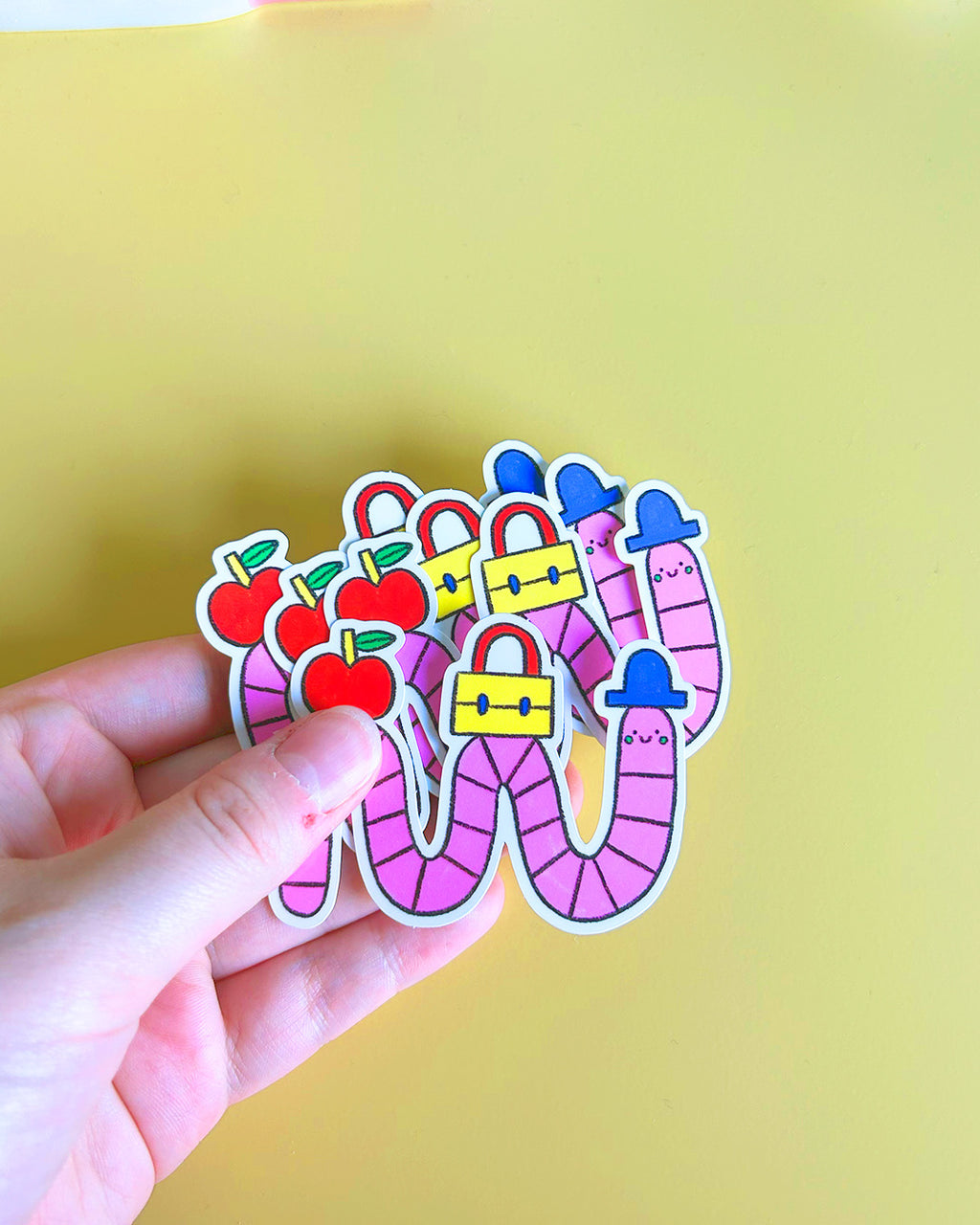 Ver de terre, sticker