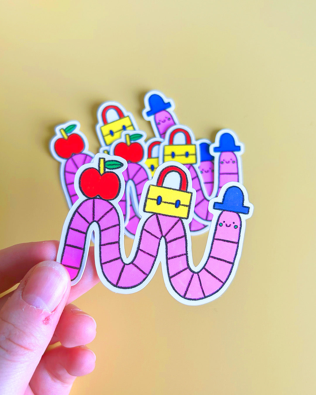 Ver de terre, sticker