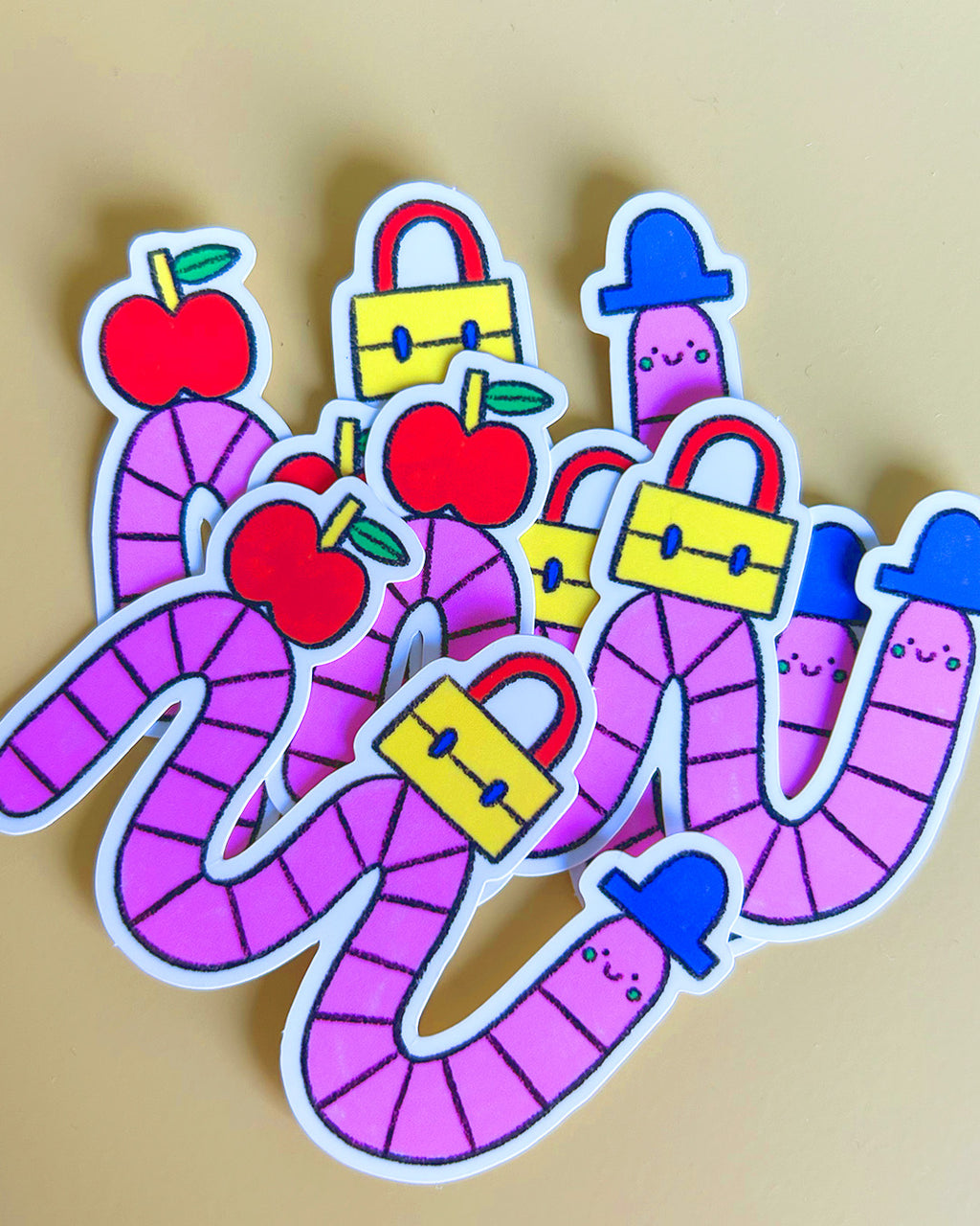 Ver de terre, sticker