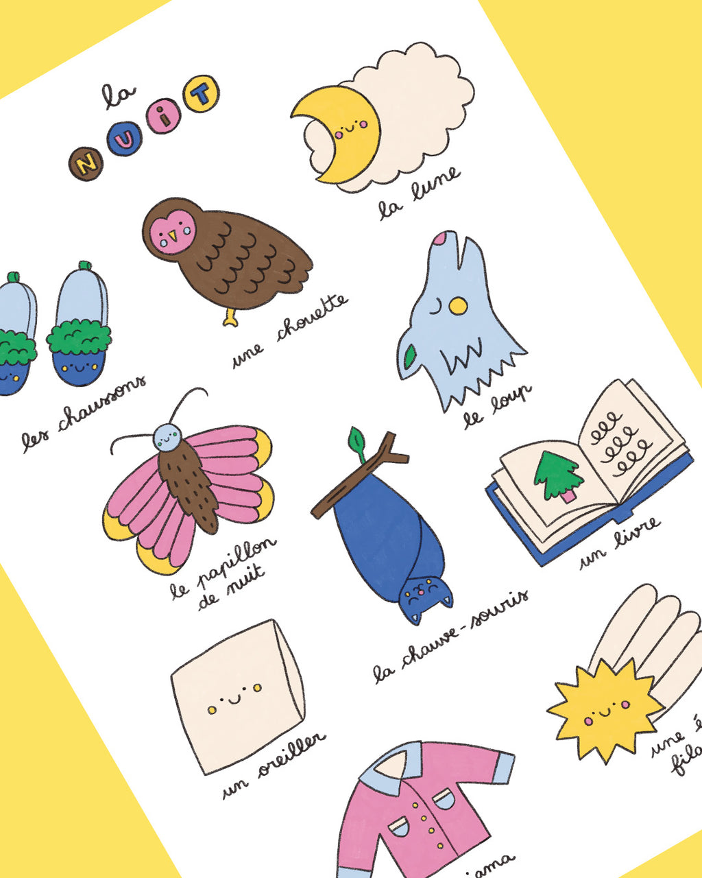 Imagier de la nuit, affiche