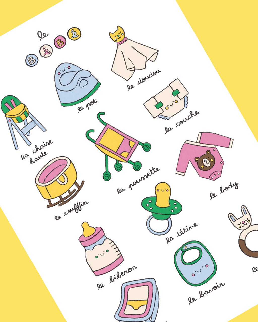 Imagier du bébé, affiche