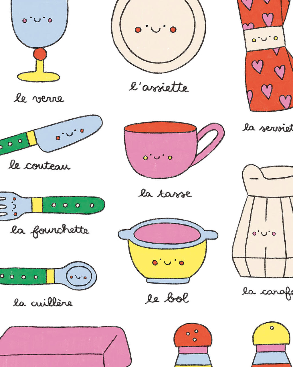 Imagier de la table, affiche