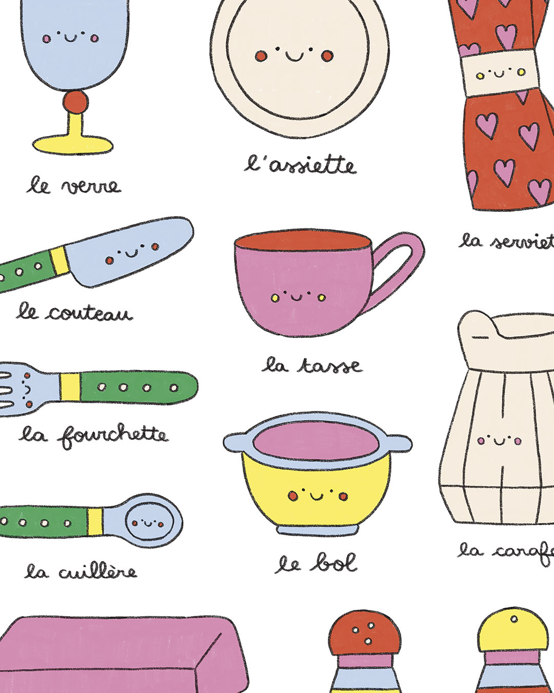 Imagier de la table, affiche