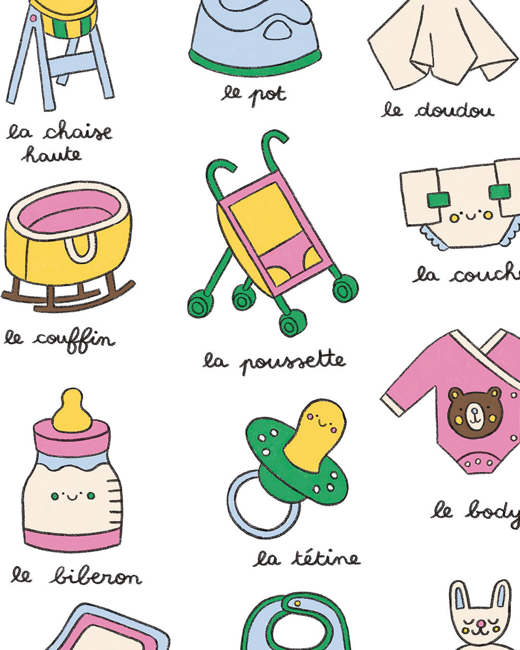 Imagier du bébé, affiche