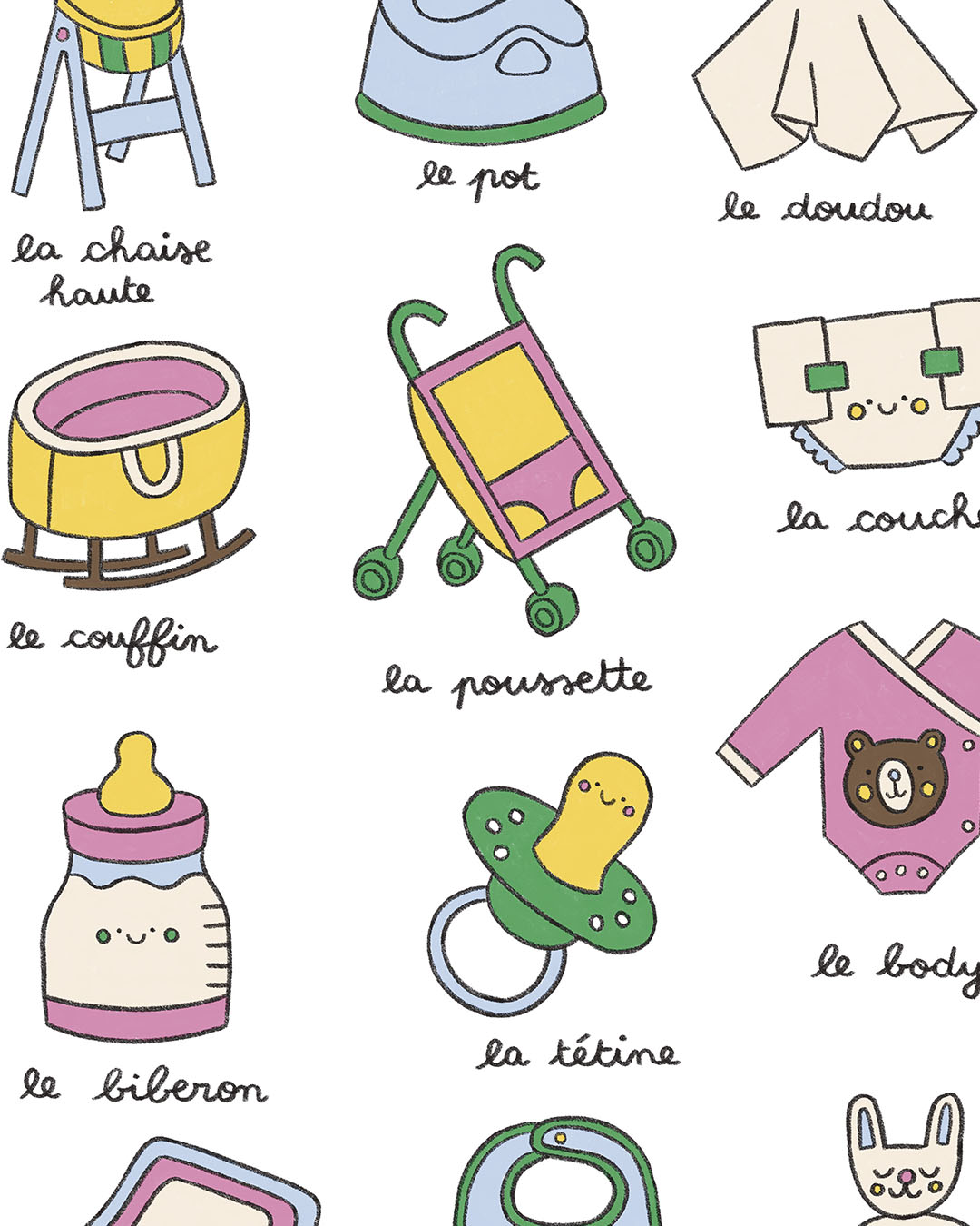 Imagier du bébé, affiche