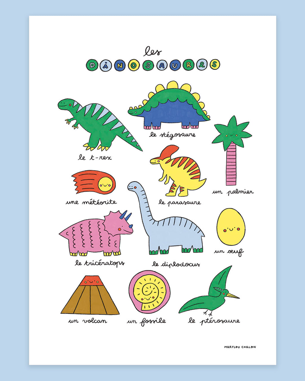 Imagier des dinosaures, affiche