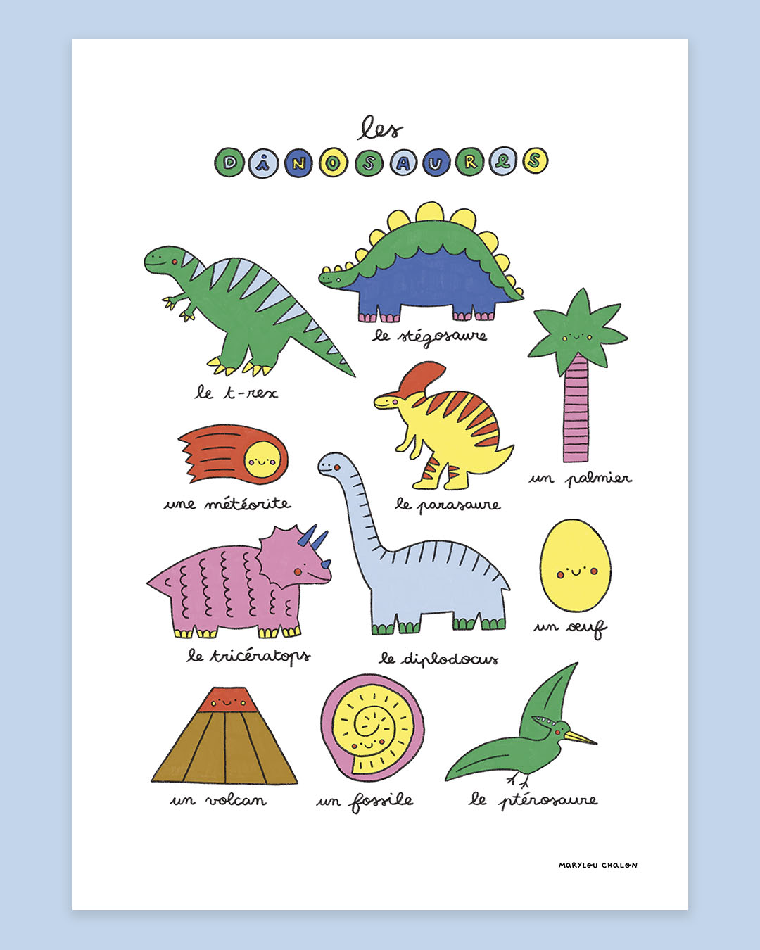 Imagier des dinosaures, affiche