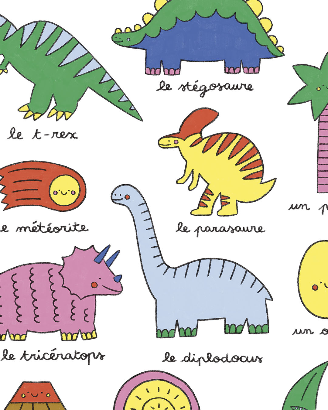 Imagier des dinosaures, affiche