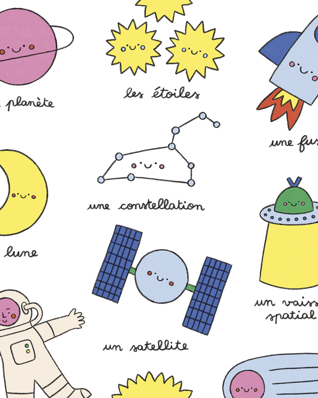 Imagier de l'espace, affiche