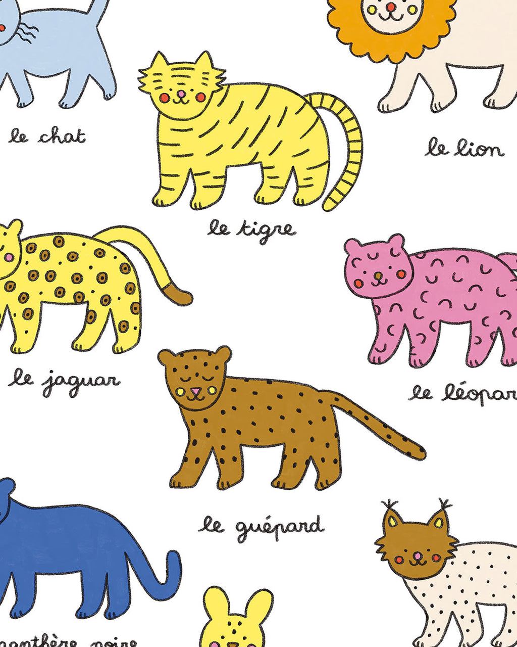 Imagier des félins, affiche