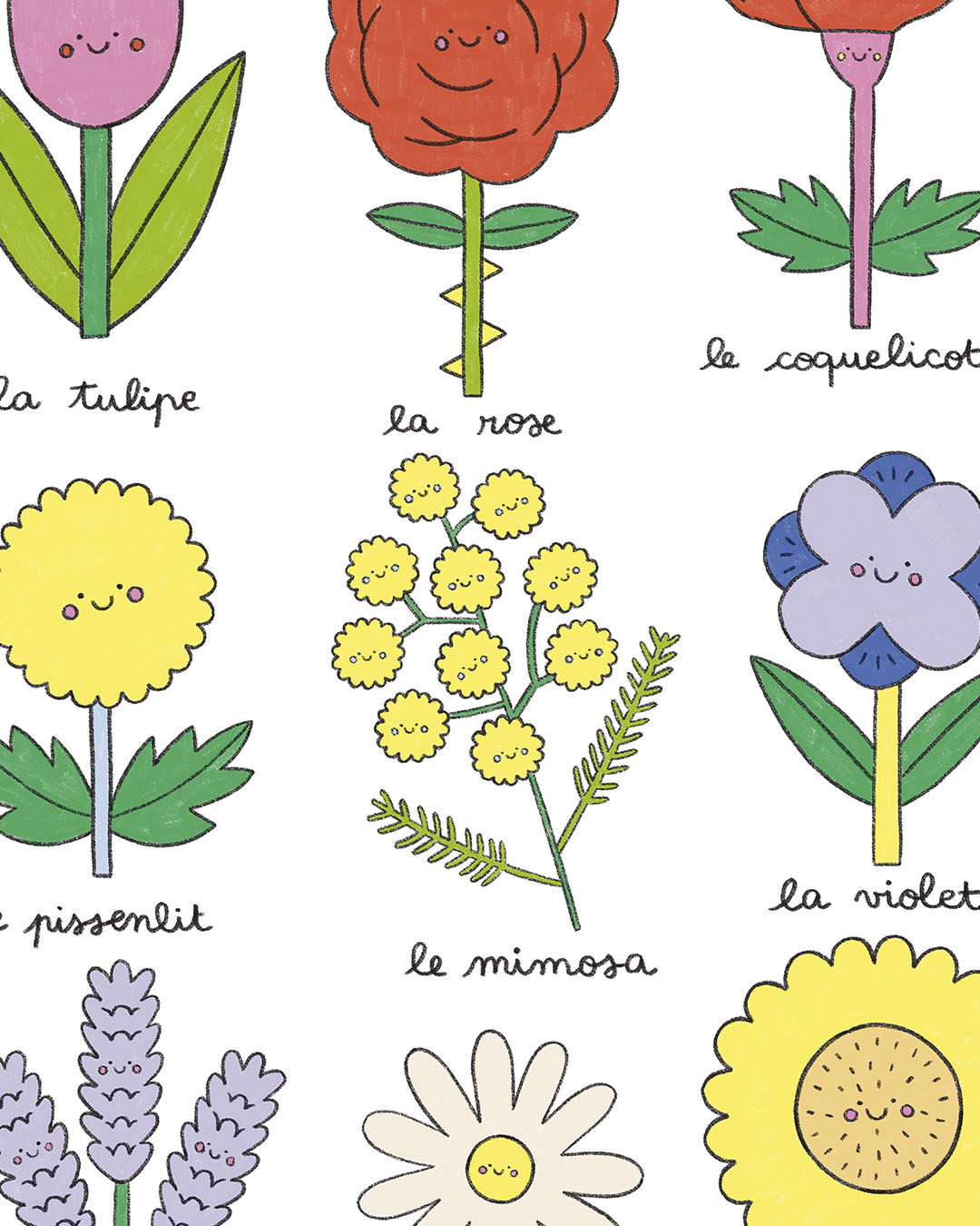 Imagier des fleurs, affiche