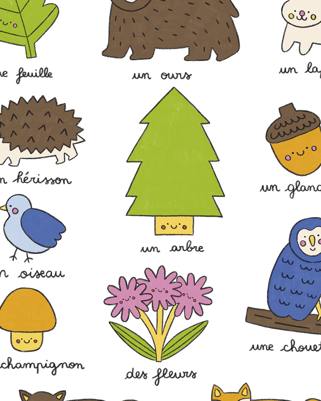 Imagier de la forêt, affiche