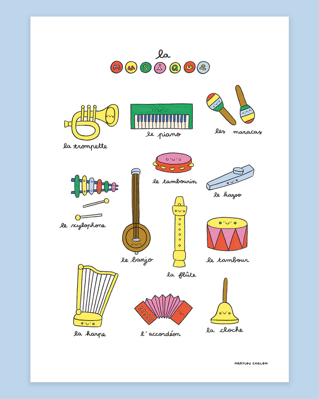 Imagier de la musique, affiche