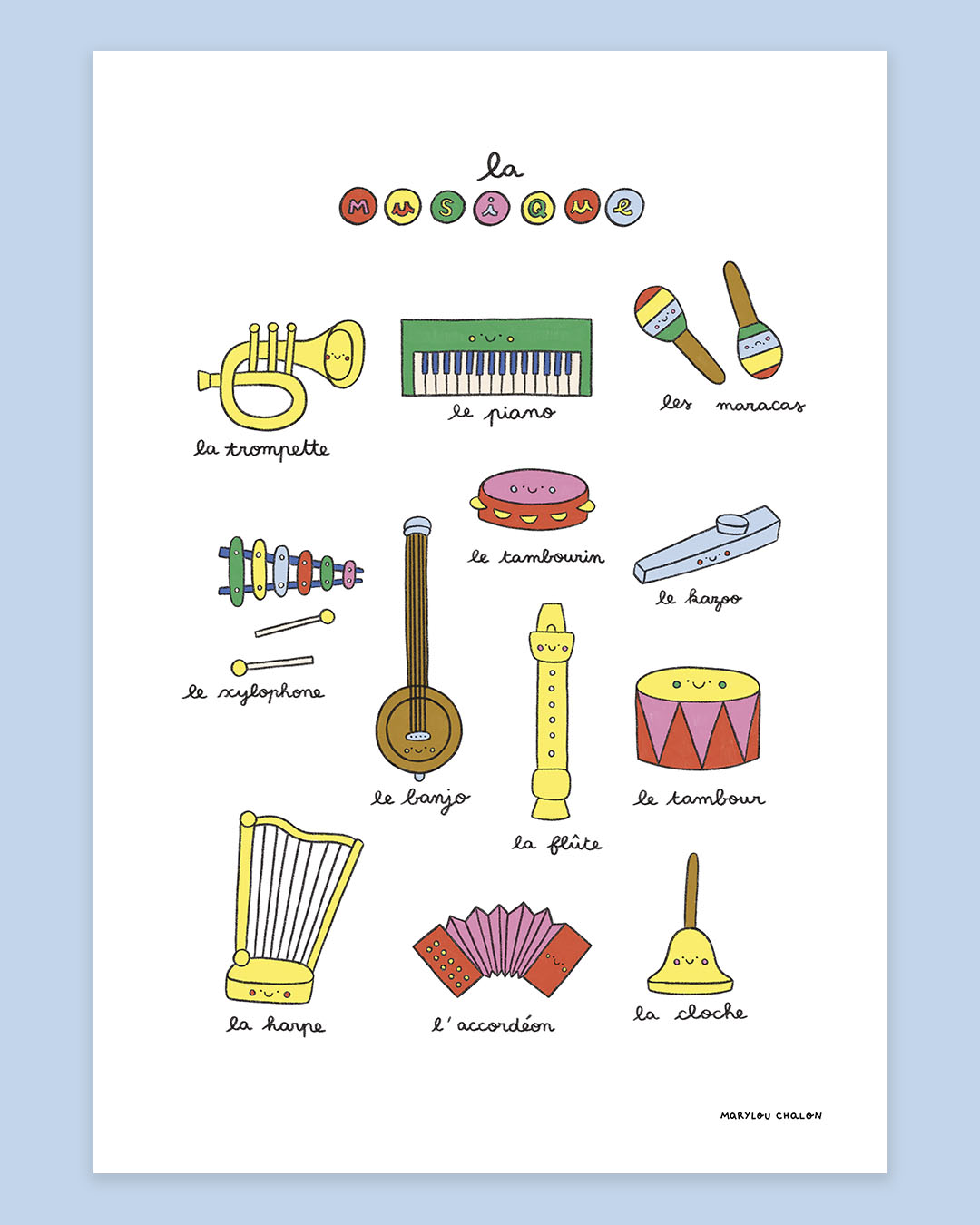 Imagier de la musique, affiche