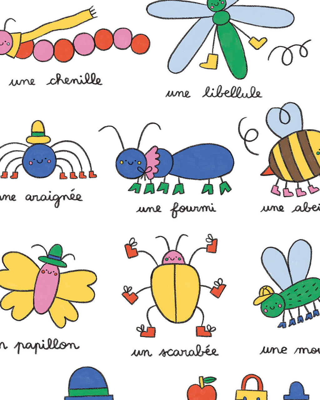 Imagier des insectes, affiche