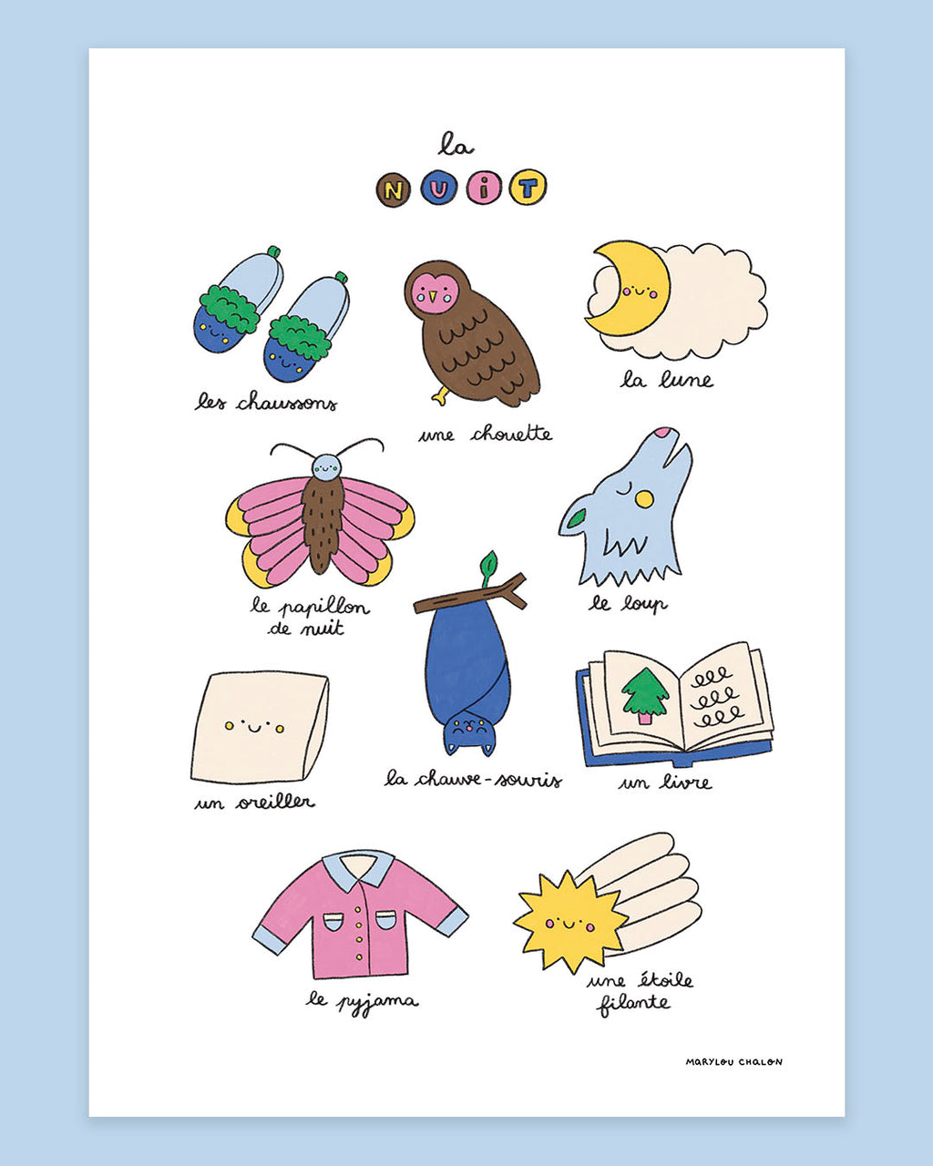 Imagier de la nuit, affiche