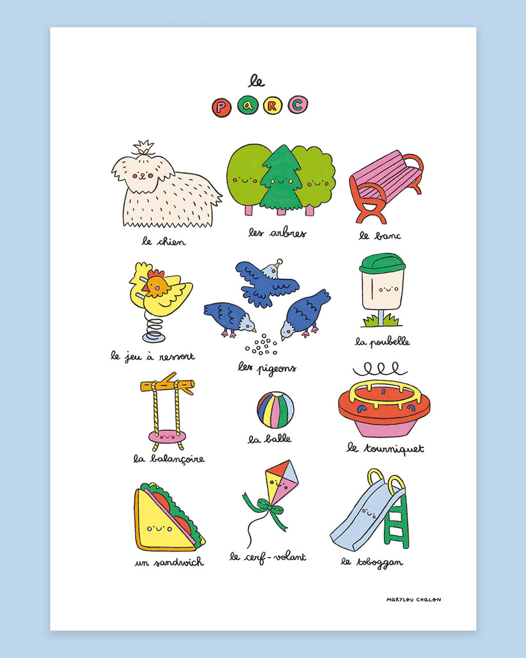 Imagier du parc, affiche