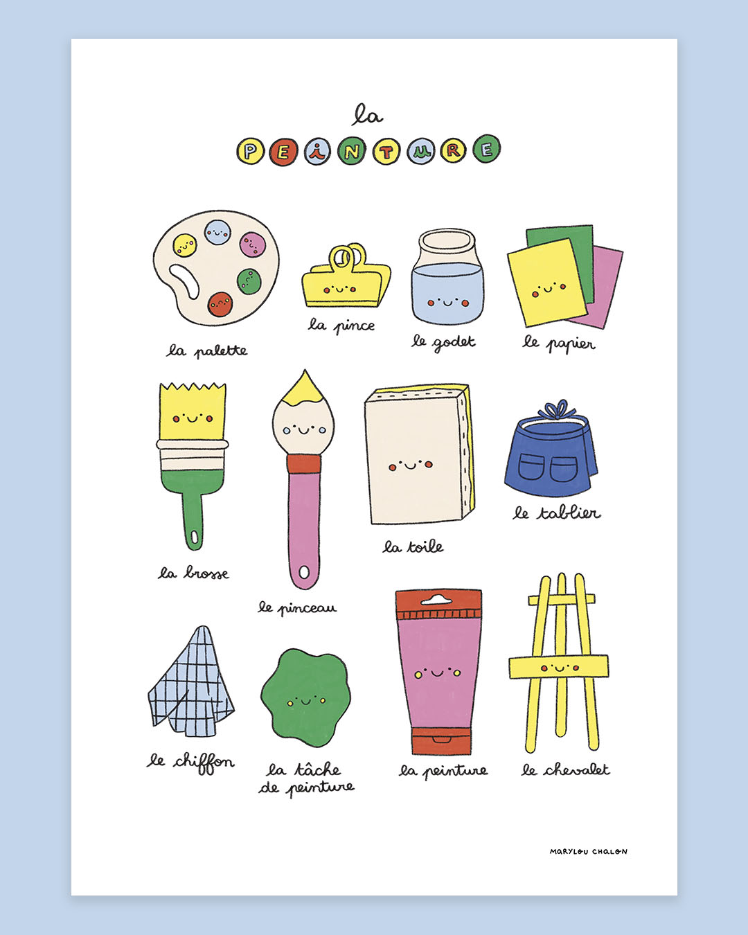 Imagier de la peinture, affiche