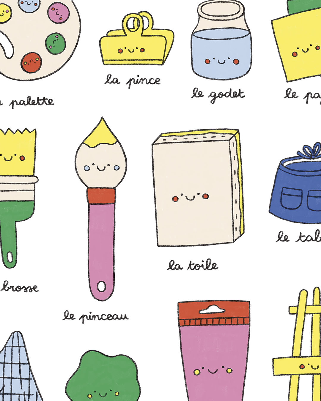 Imagier de la peinture, affiche