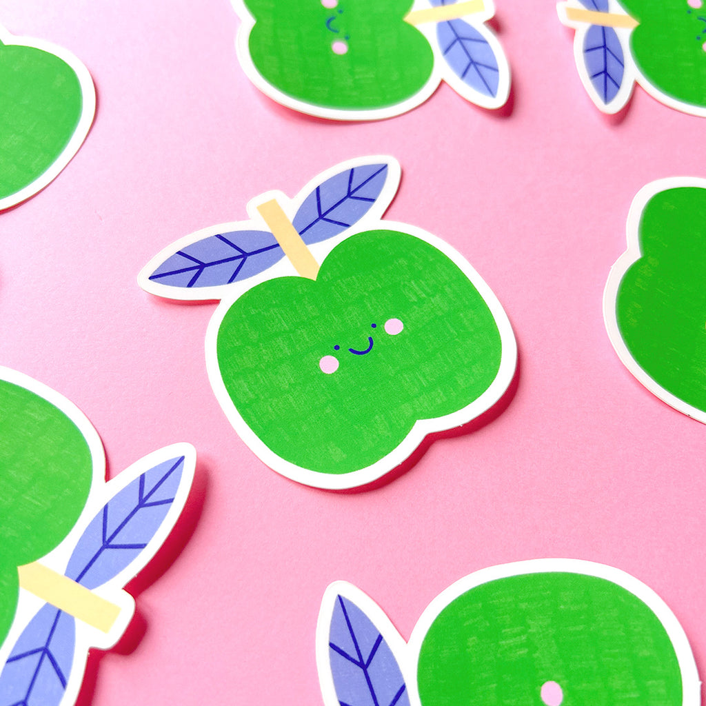 Pomme verte, sticker