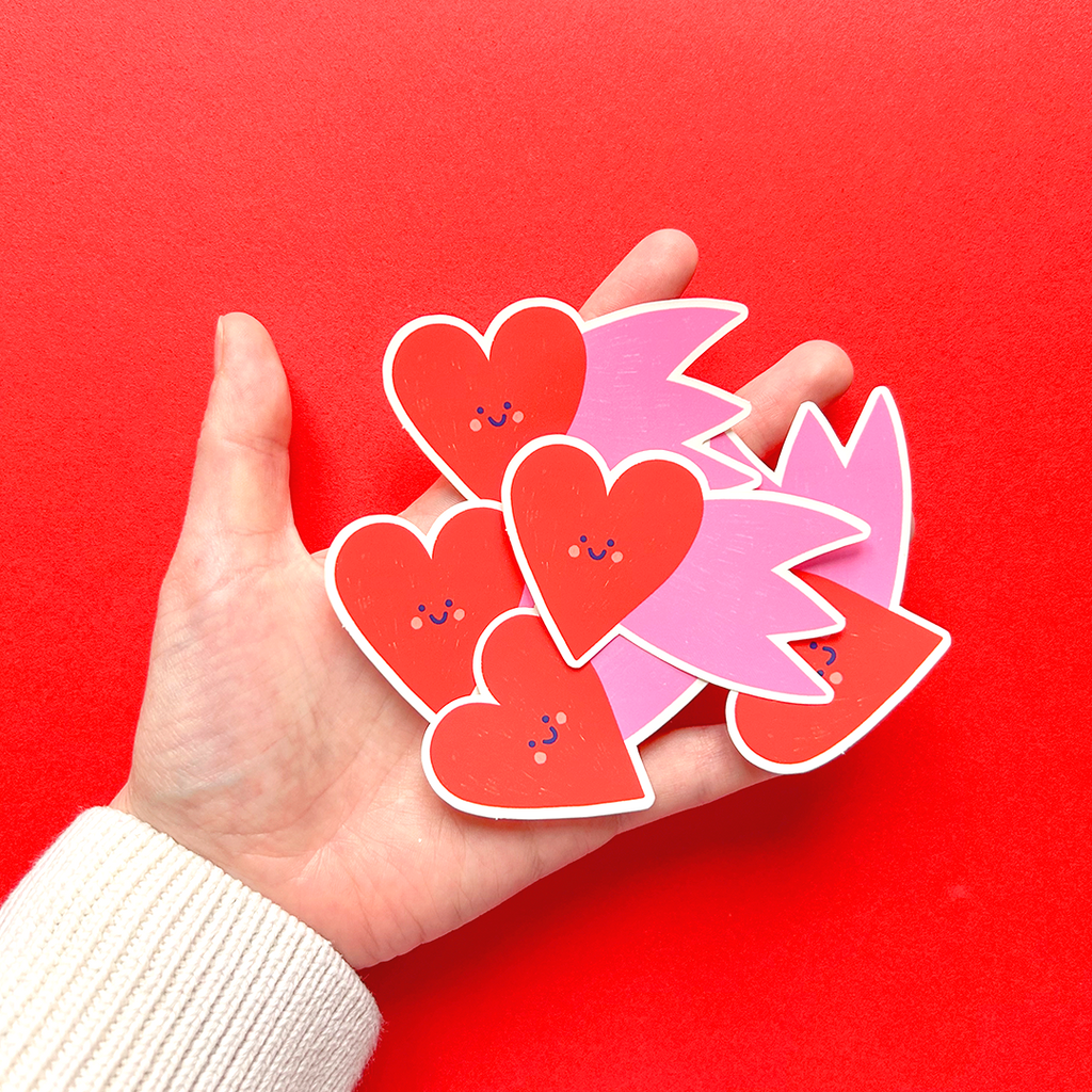 Cœur, sticker