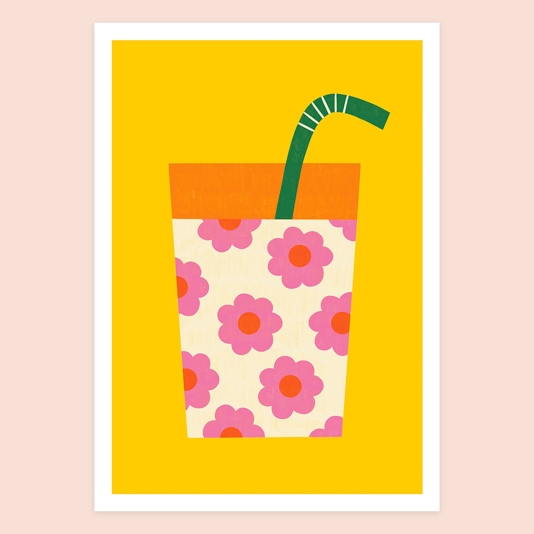 Sunny drink, affiche