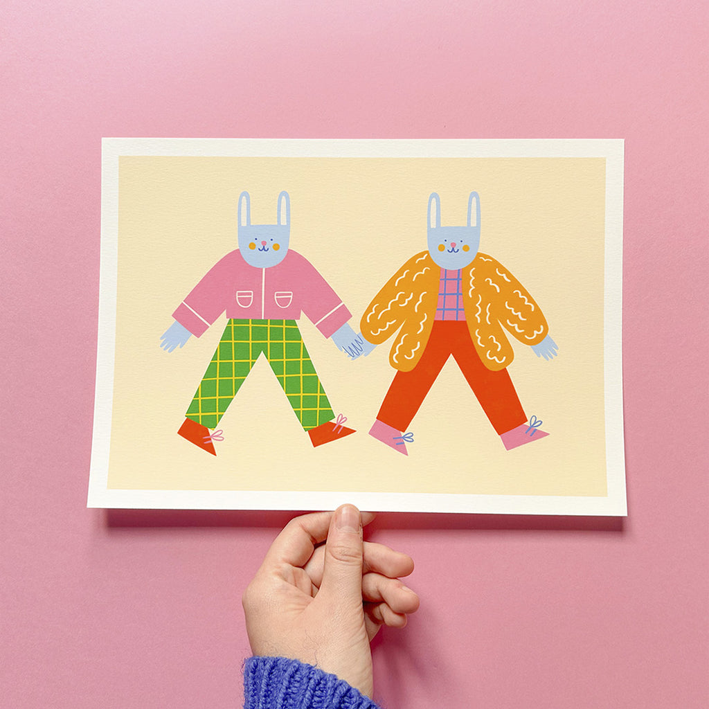 Bunnies walk, affiche