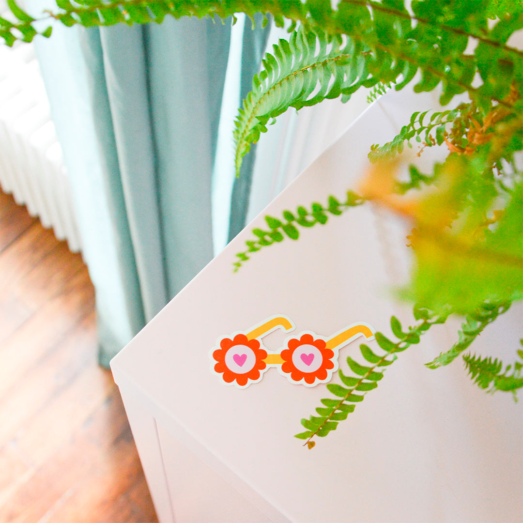 Lunettes de soleil, sticker