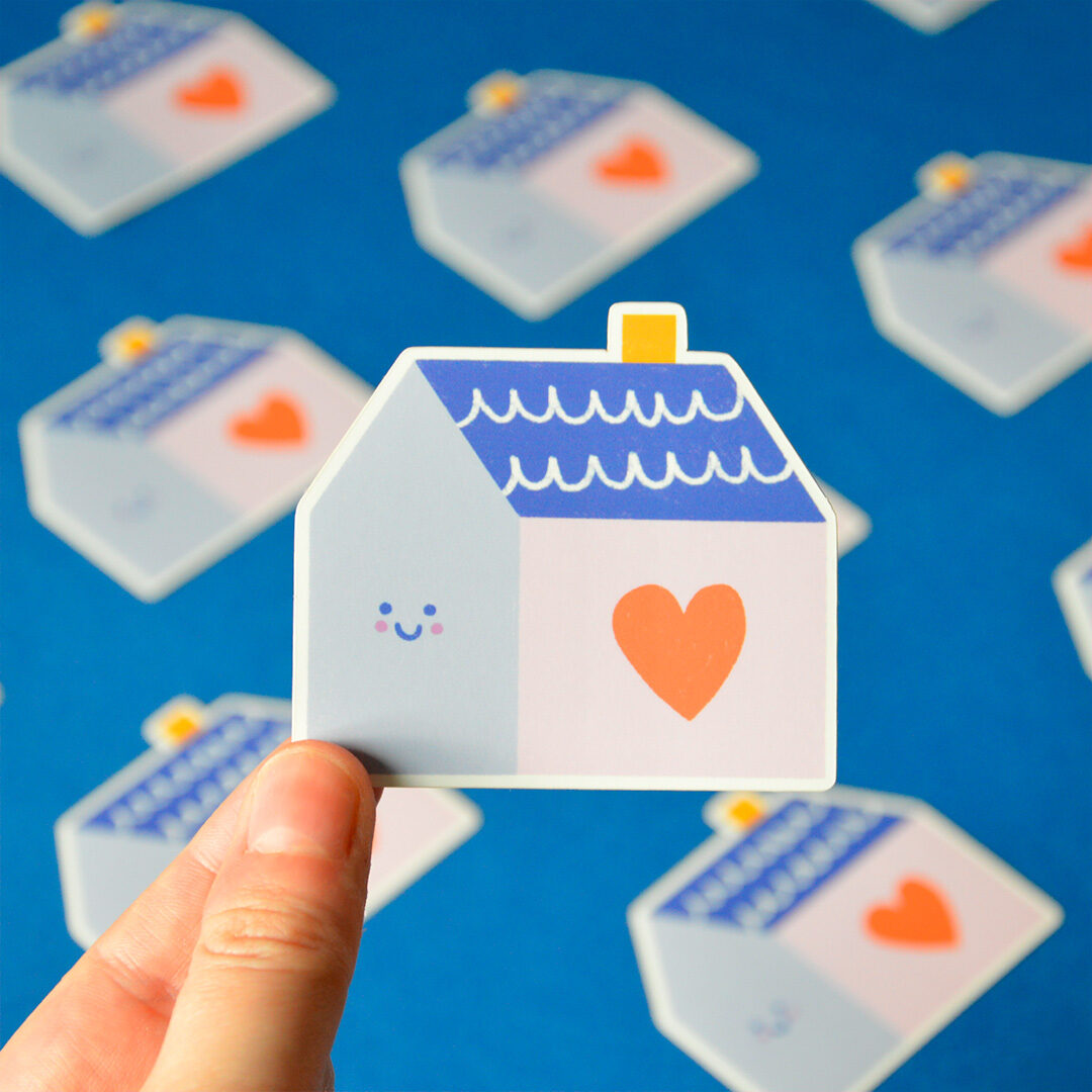 Little house sticker