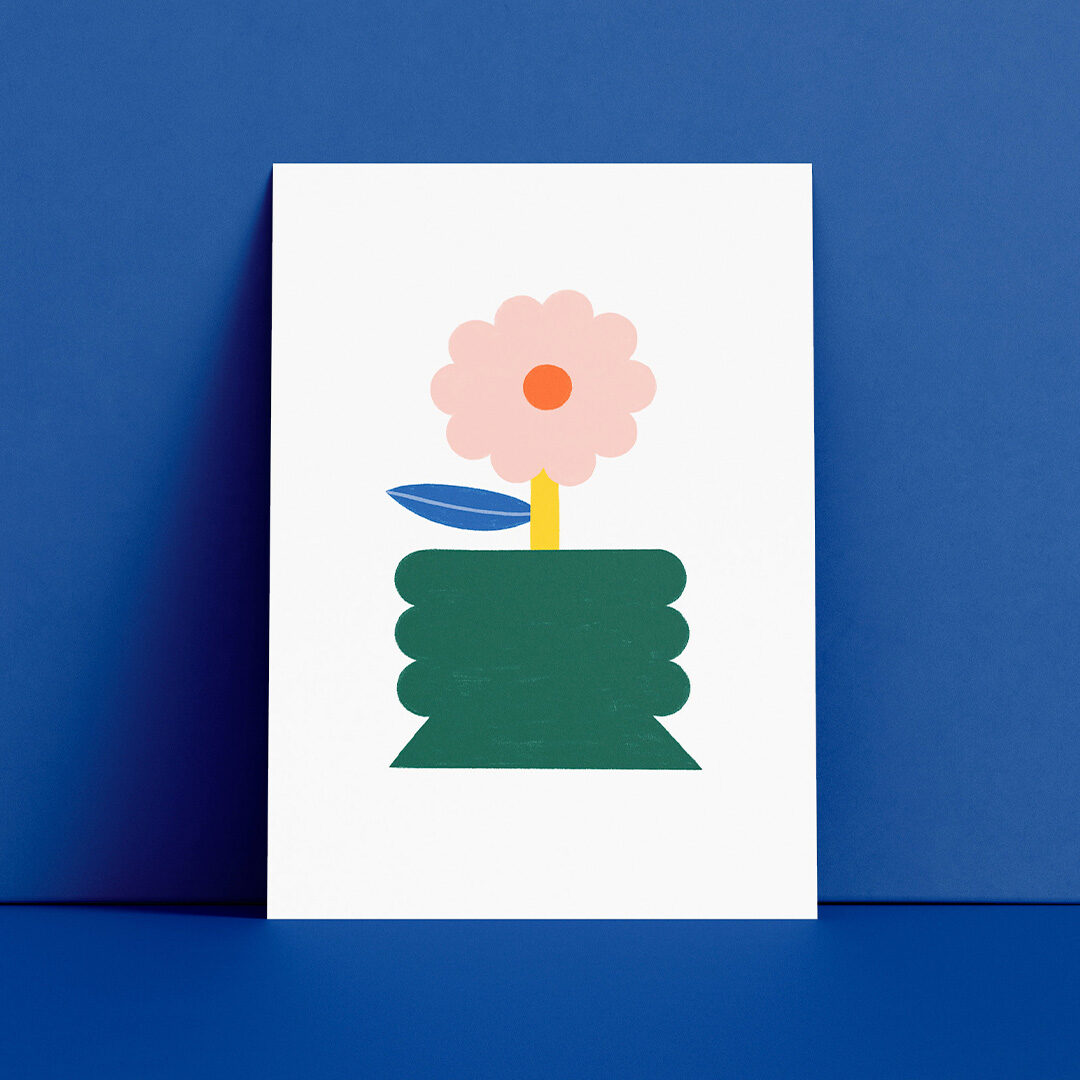 A little flower pot, A4, digital print