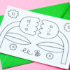 Coloring postcard • Hello tulips - Image 2