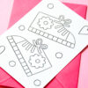 Coloring postcard • Happy shoes - Image 2