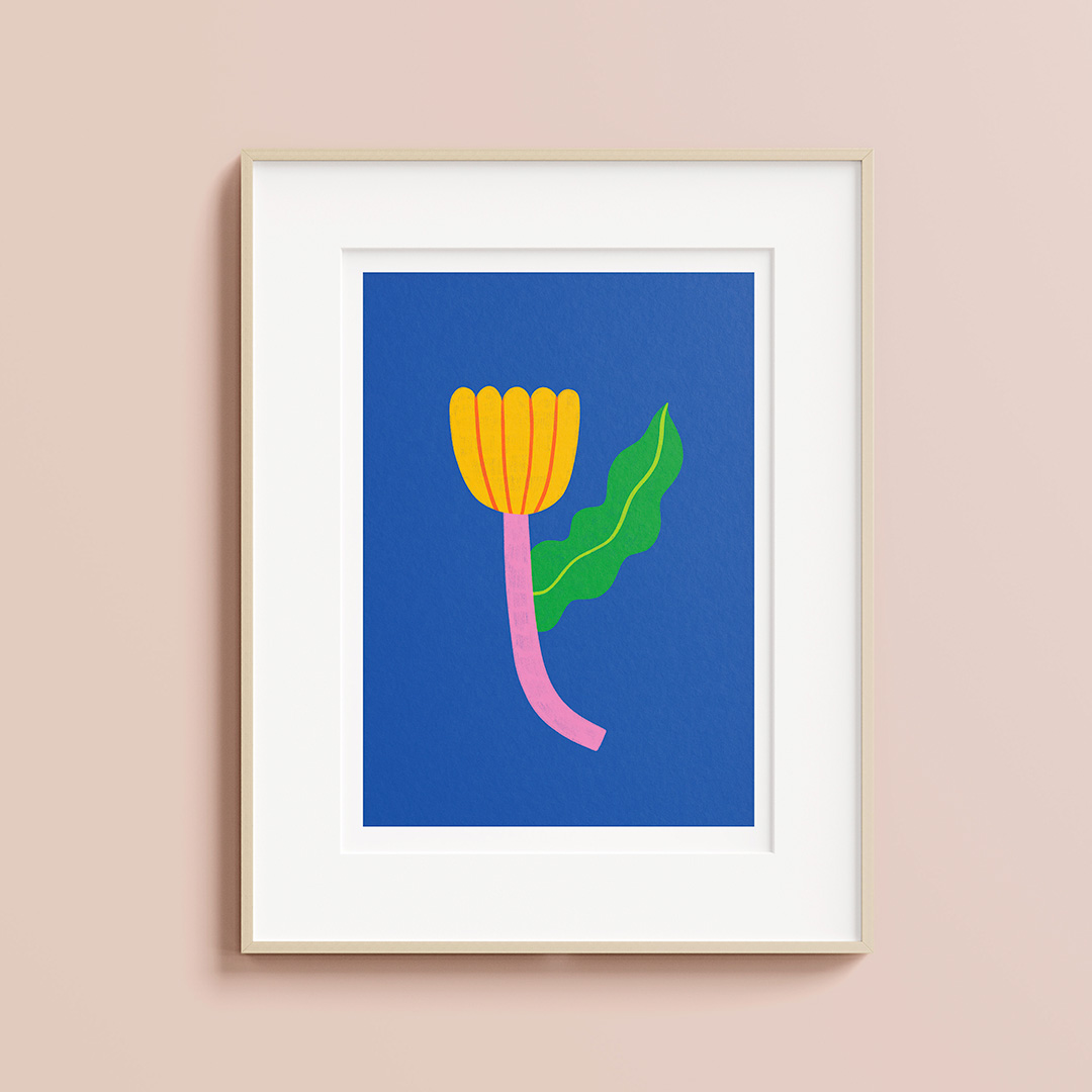 A tulip, art print