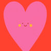 Smiling heart poster