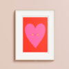 Smiling heart poster