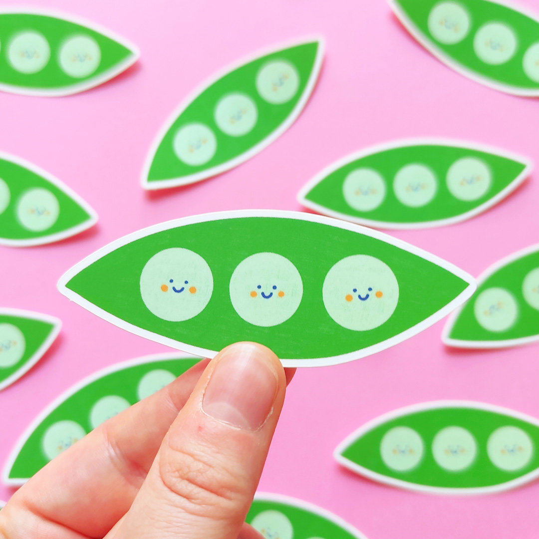 Peas sticker