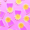 Shooting star sticker