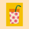 Sunny drink postcard