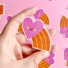 Lovely heart sticker