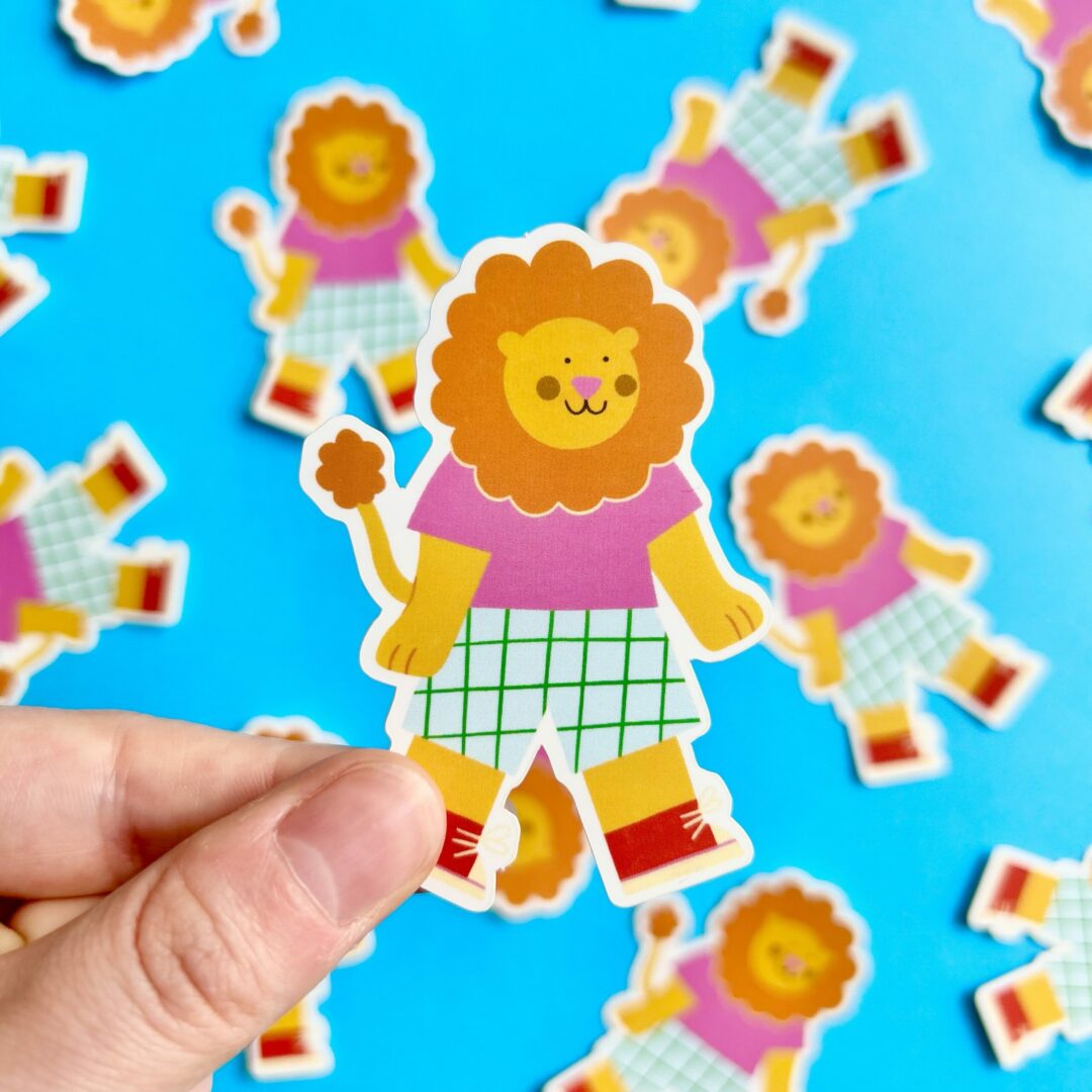 Lion sticker