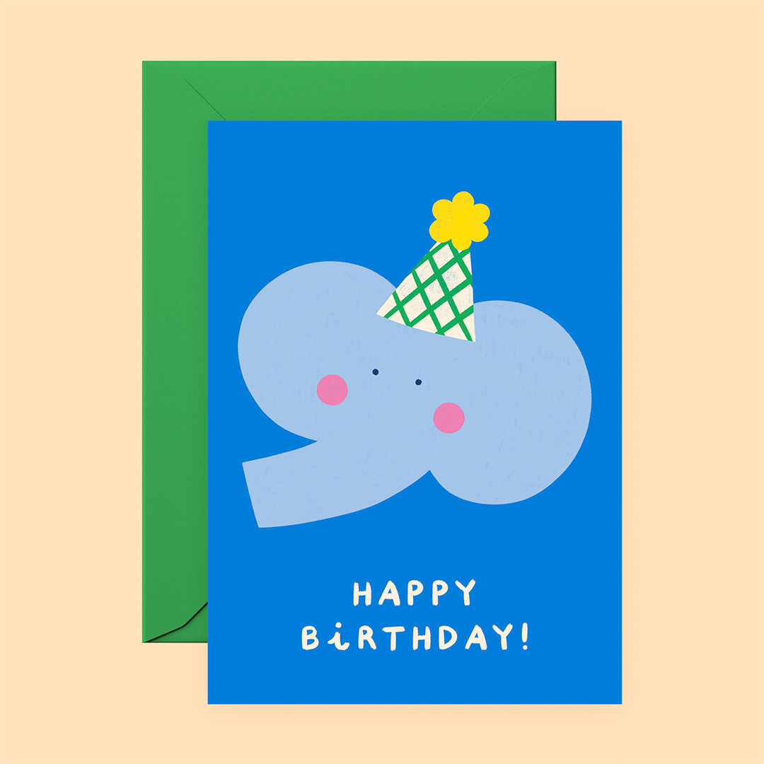 Postcard • Elephant birthday
