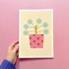 Happy pilea poster